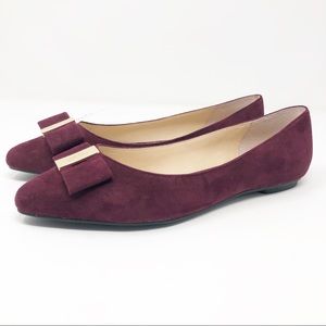 Kate Spade NY Norah Burgundy Flats